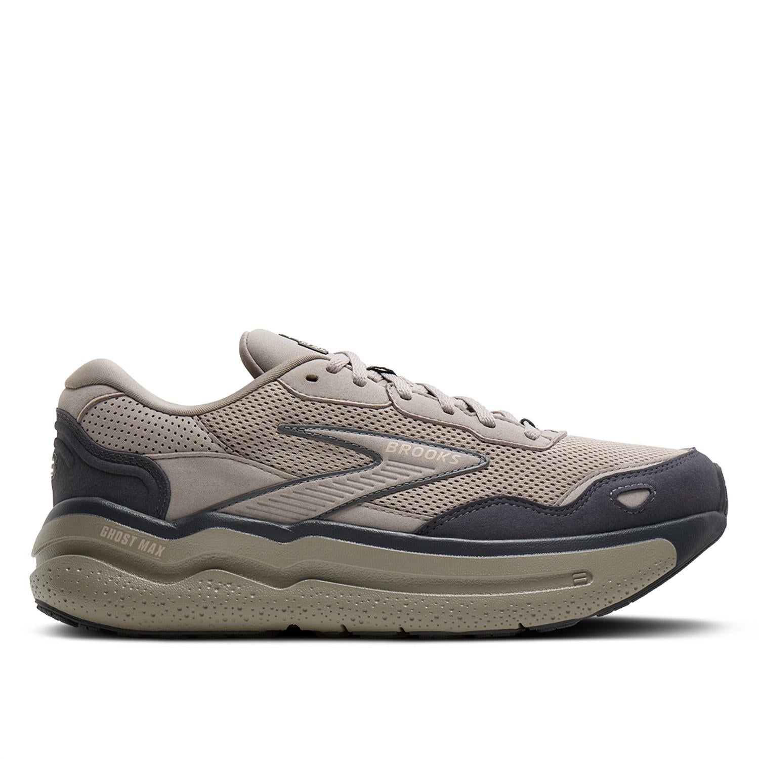 BROOKS Men's Ghost Max Se Running Shoe in rockridge ebony - men's shoe