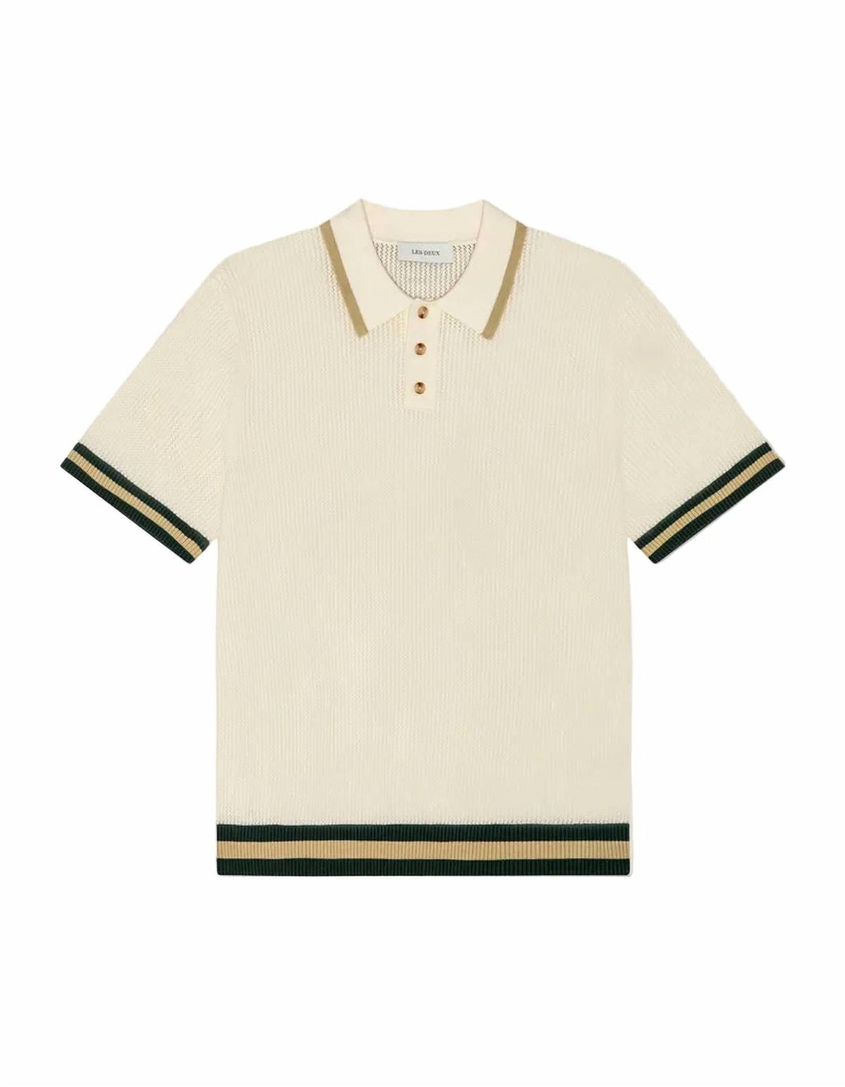 Les Deux - Lace Knitted Short Sleeve Polo
