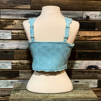 Rock & Roll Denim - Women's Corset Style Eyelet Top