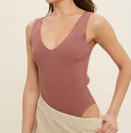 Wishlist - Ribbed Knit Sleeveless Bodysuit