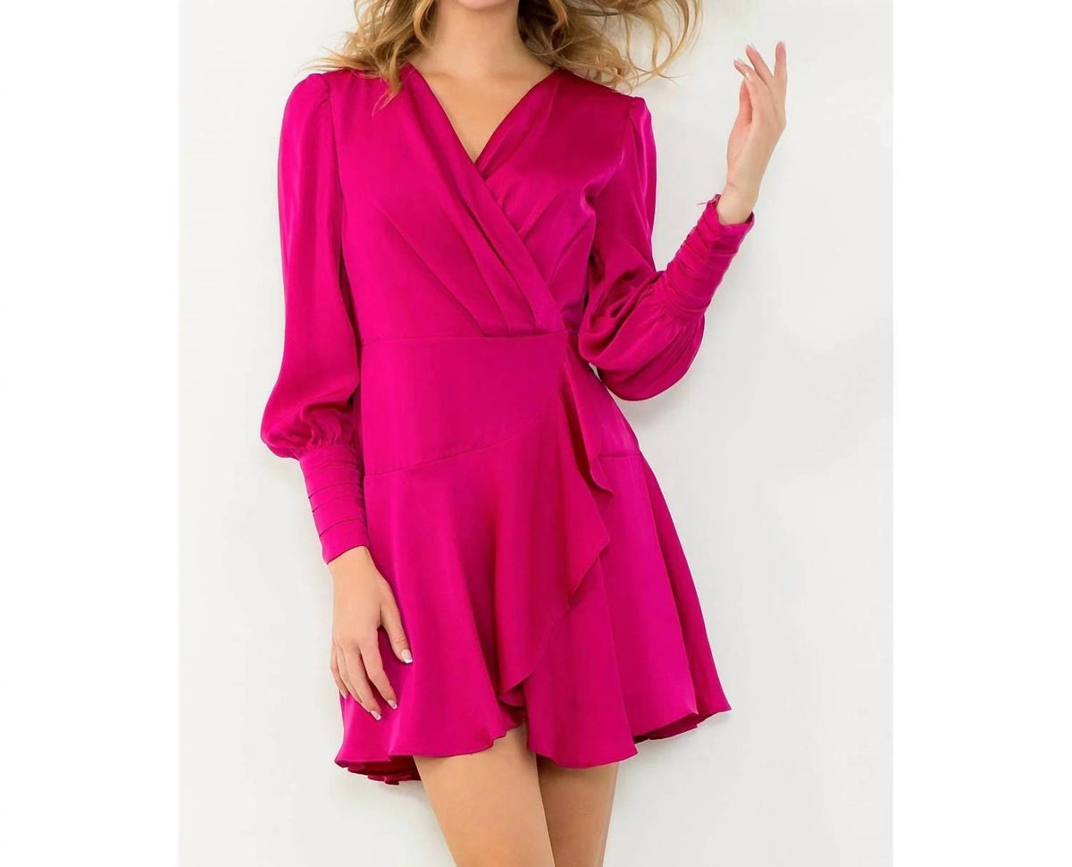 Thml - Women's Long Sleeve Flutter Dress