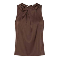 Karmamia Florence Top in brown - women's shirt - detail view