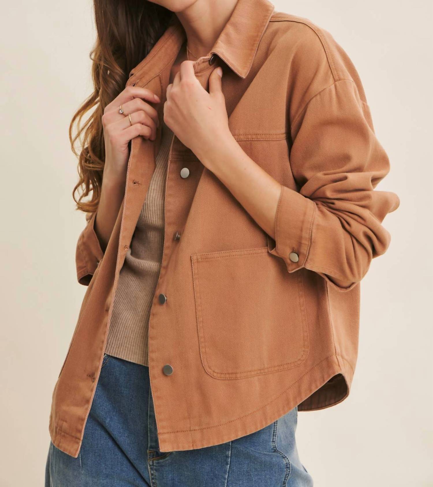 In February - Washed Twill Utility Jacket