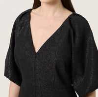 Soaked In Luxury - Slcahlina Metallic V-neck Mini Dress