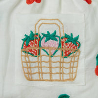 Stella Mccartney - Girl's Top And Bloomers With Cherries Embroidery Set