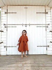 Ada Baby - Bear Organic Muslin Poncho For Babies And Toddlers
