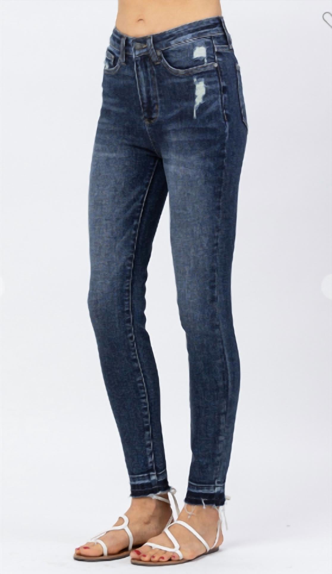 Judy Blue - High Waisted Tummy Control Clean Skinny Jeans
