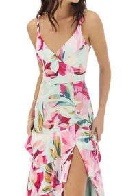 Hutch - Robina-overlay Tropical Dress