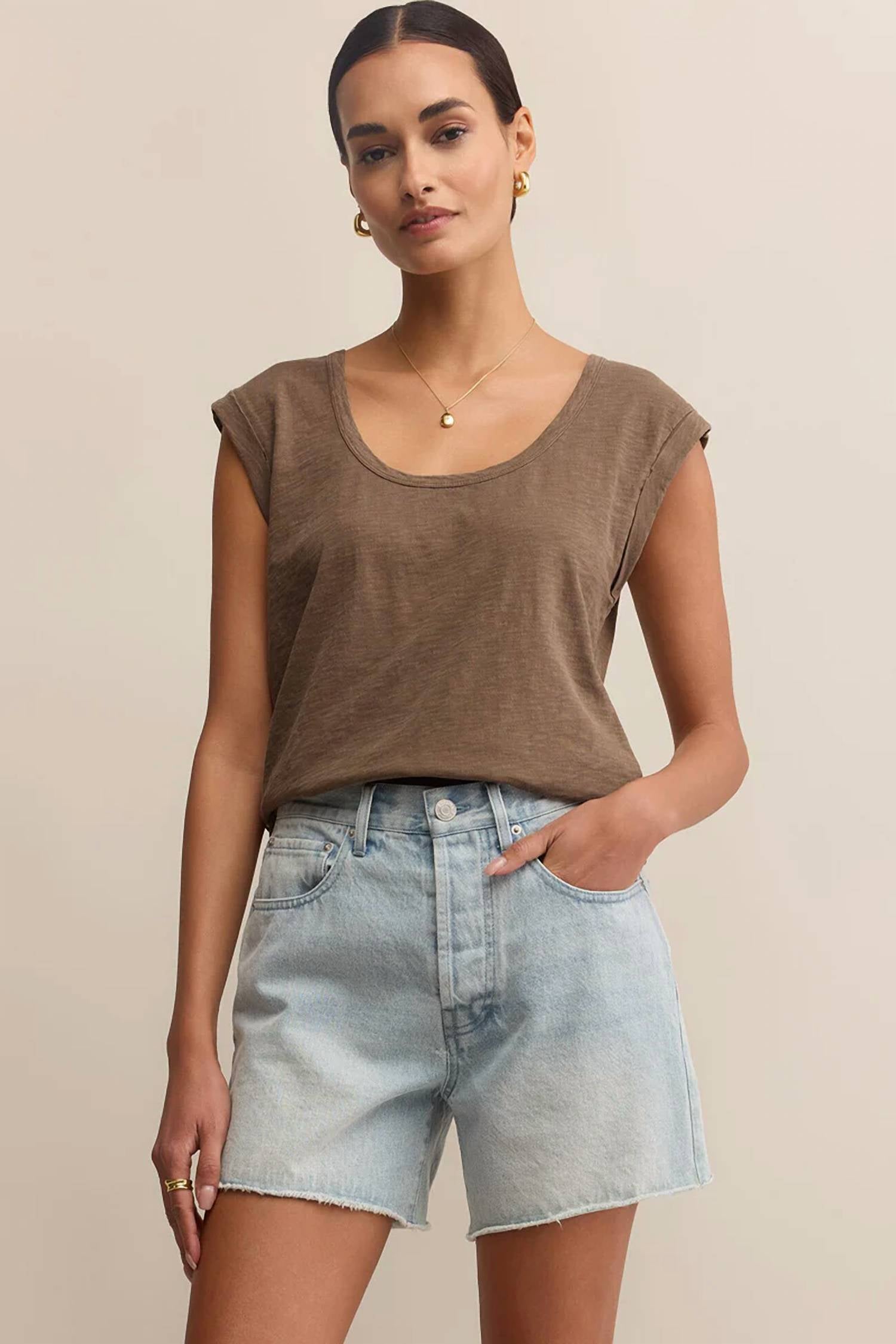 Z Supply - Per Diem Scoop Neck Tee
