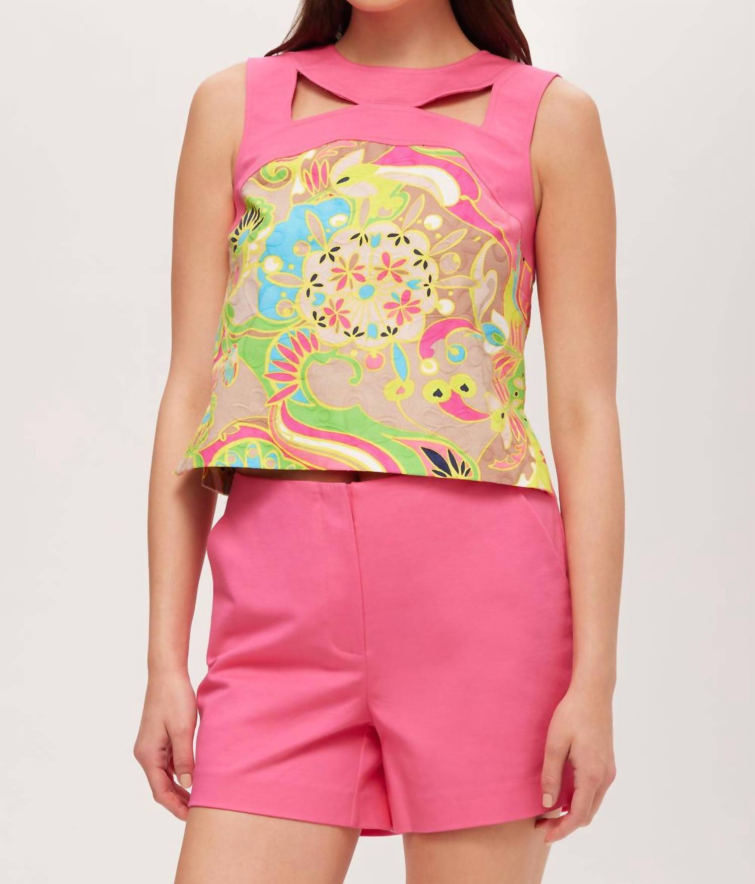 Trina Turk - Bev Sleeveless Cutout Top