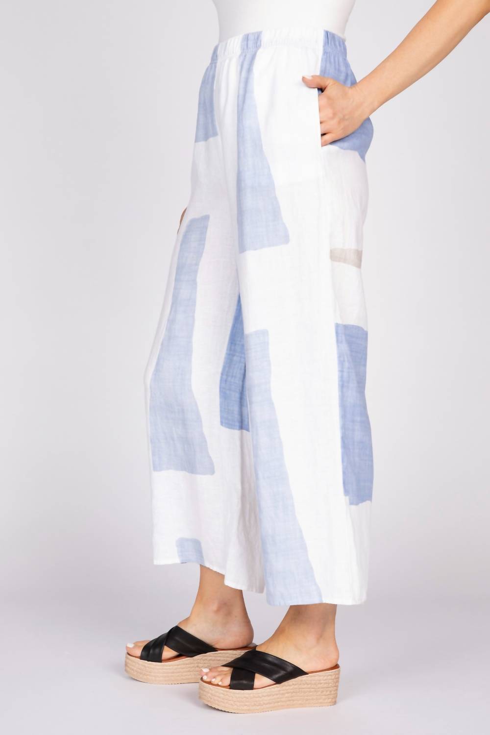 Habitat - Patterned linen pant