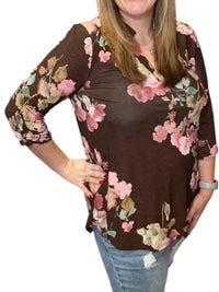 Honeyme - Floral Gabby Tunic Top