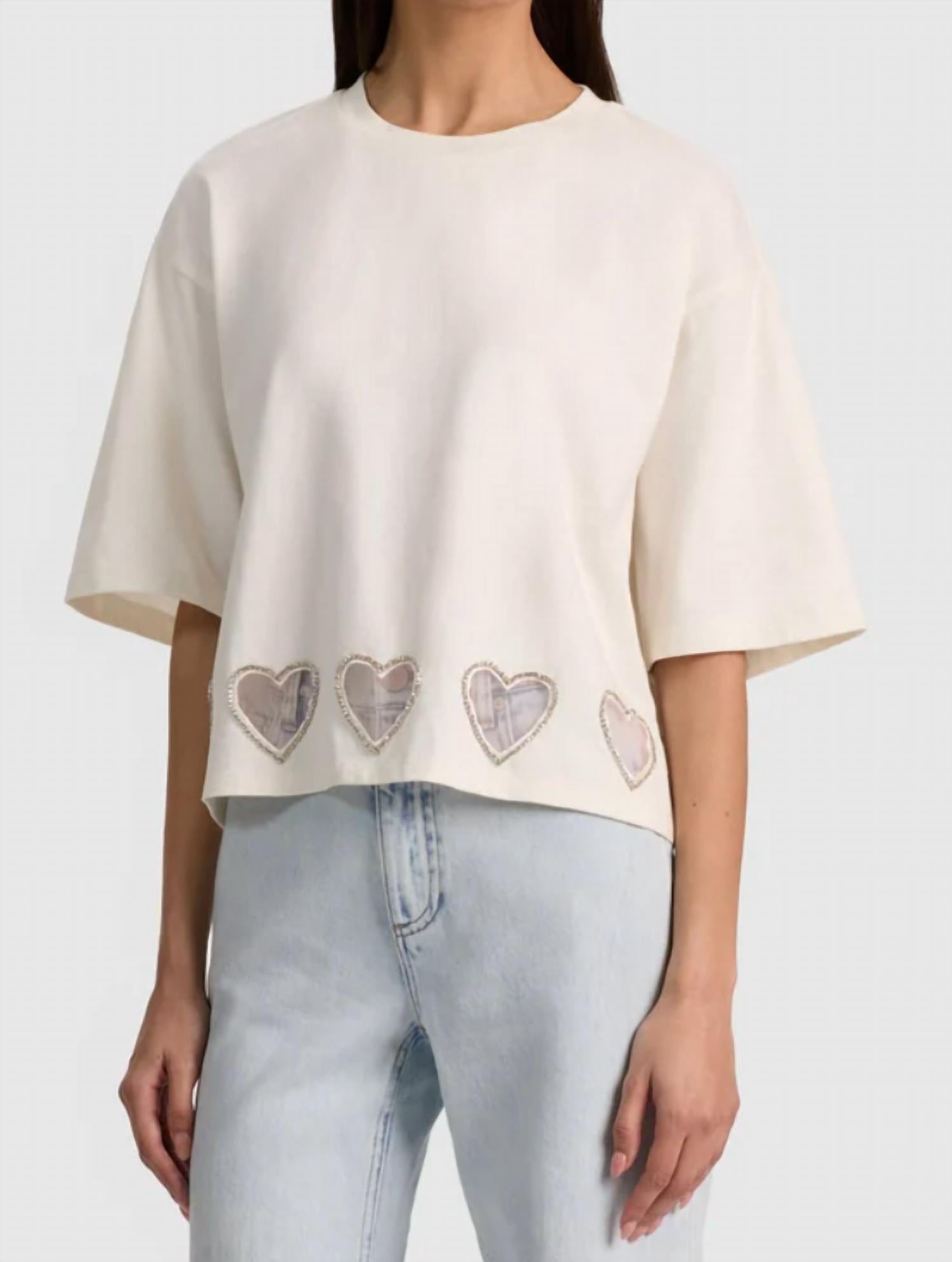 Alice + Olivia - Evan Oversized Cropped Tee