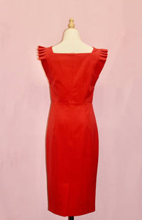 Simona Maghen Women's Monarch Dress in red - women's dress - detail view