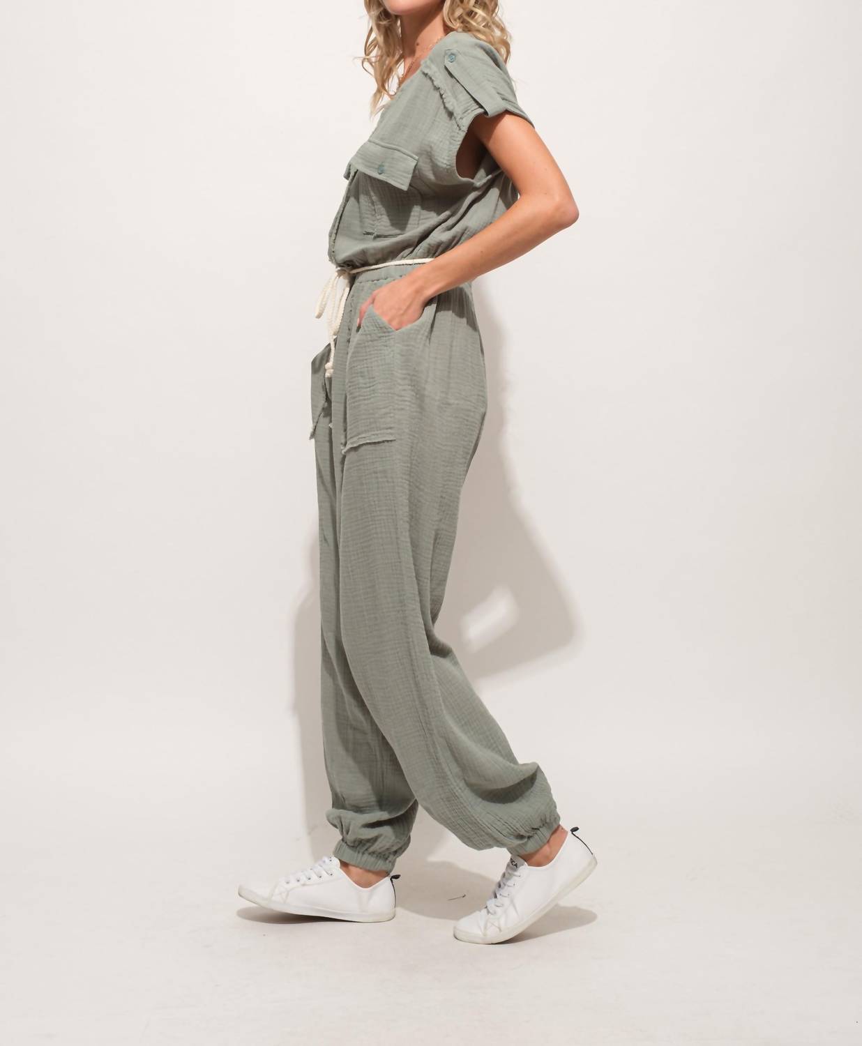 And The Why - One More Time Utility Jumpsuit