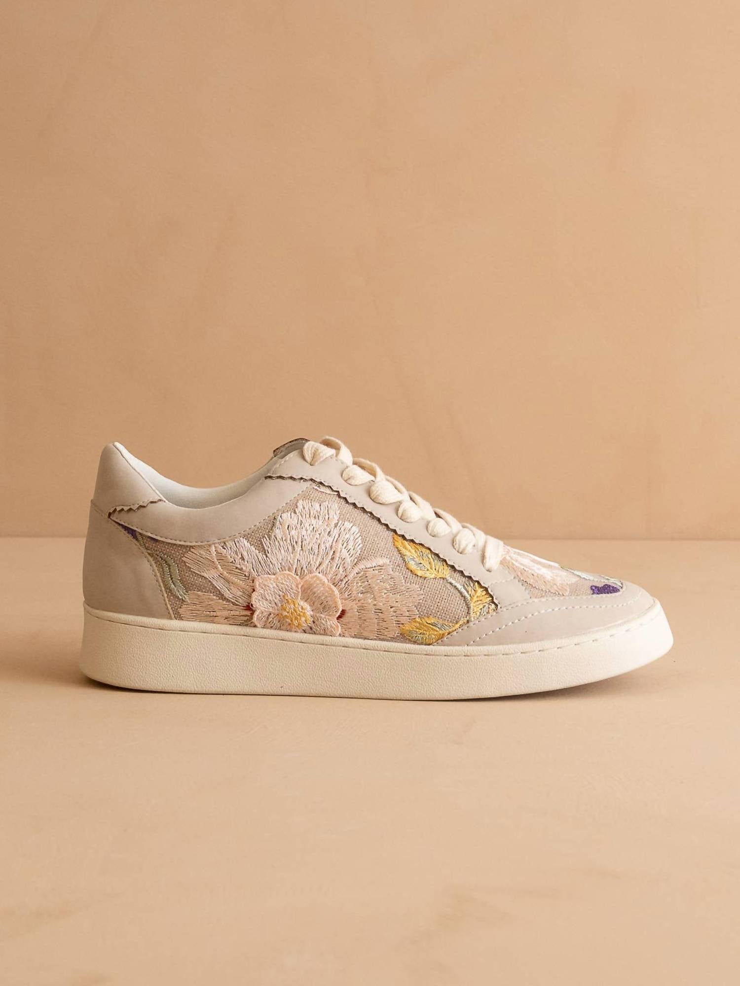 OASIS SOCIETY Women's Sporty Feminine Tammi Sneaker in light grey - women's sneaker
