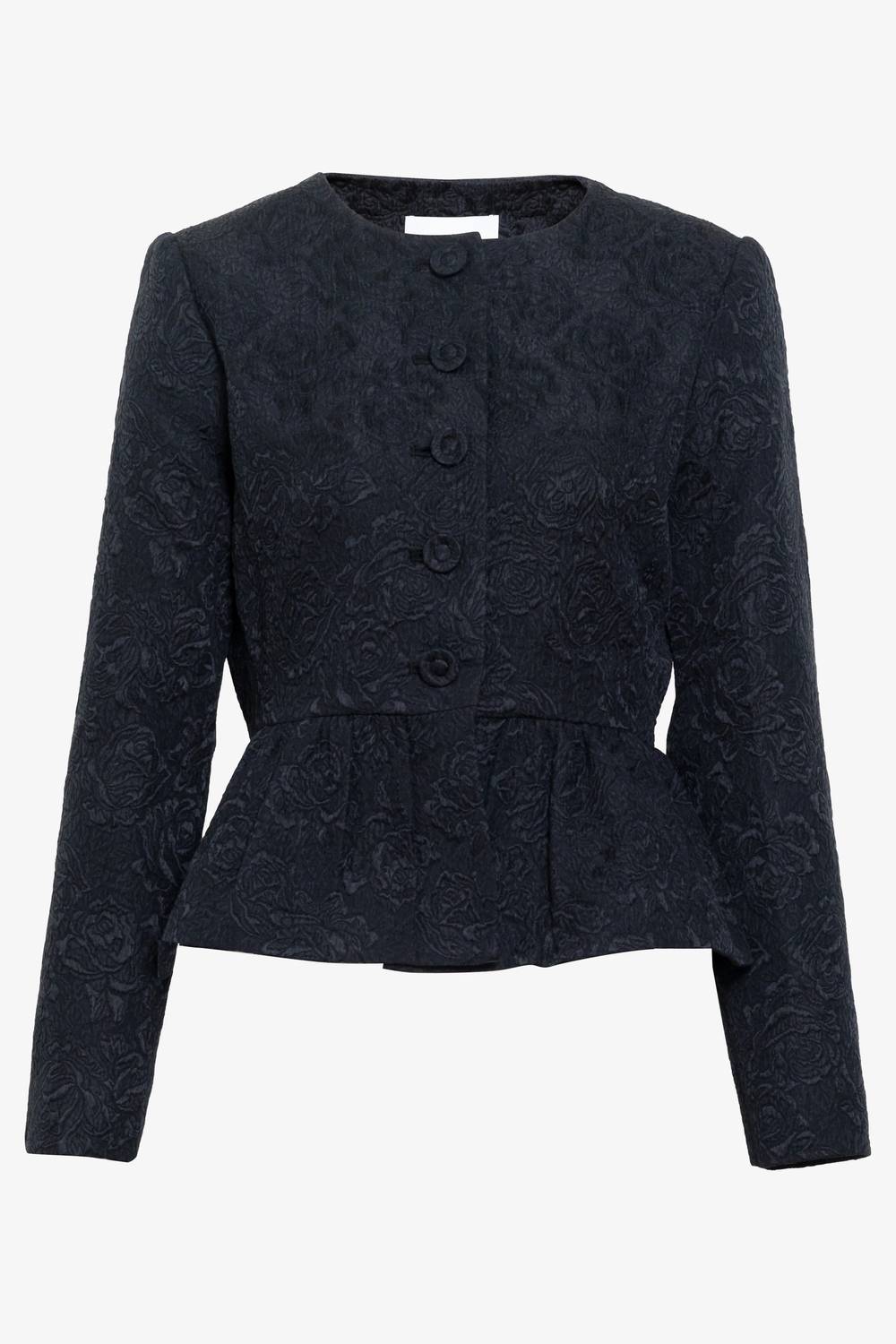 TANYA TAYLOR Karleigh Luxe Cloque Jacquard Jacket in black - women's jacket - view 5