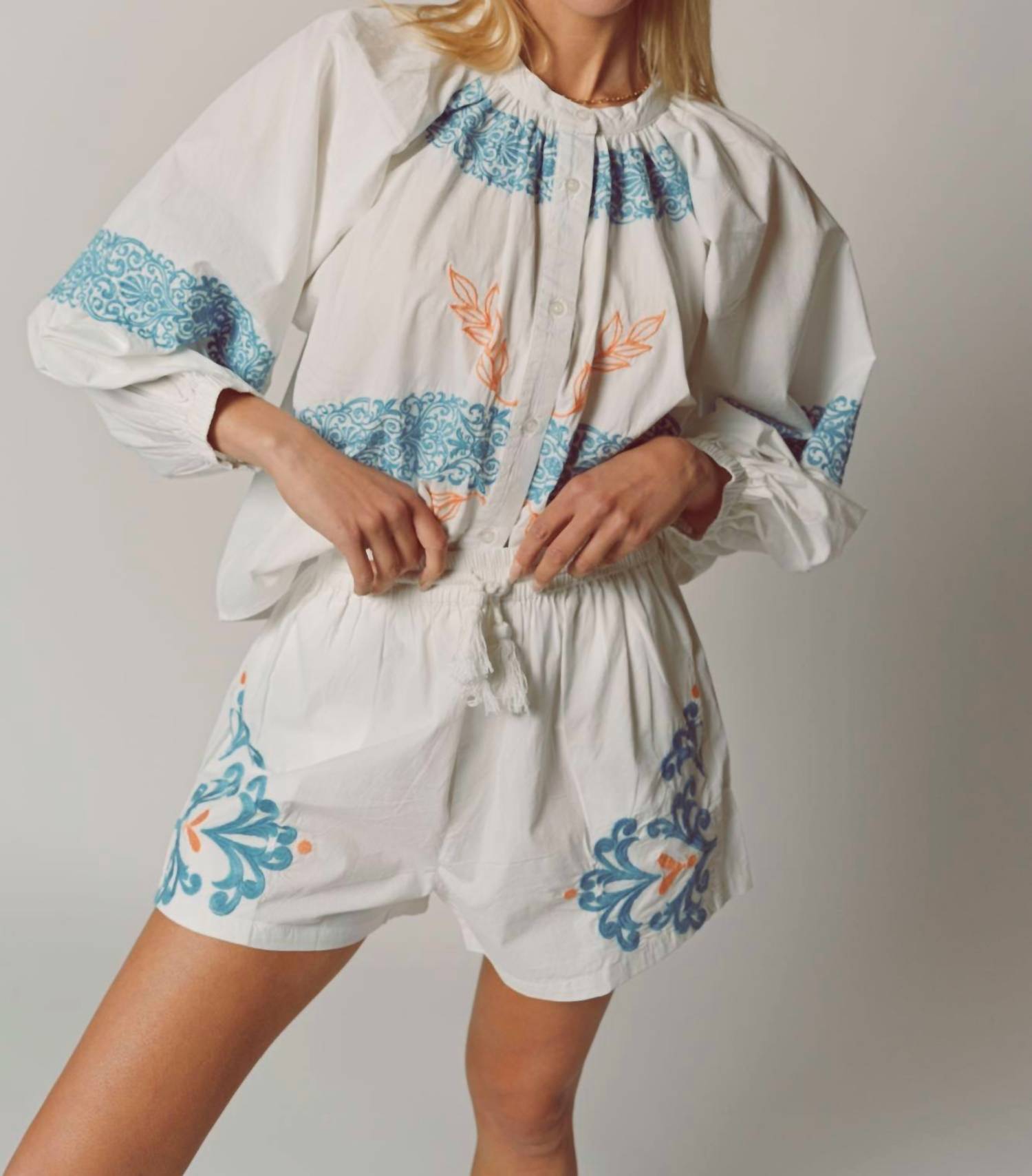The Shirt - The Minka Embroidered Detail Shirt