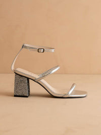 Oasis Society - Women's Giza Glittery Architectural Block Sandals