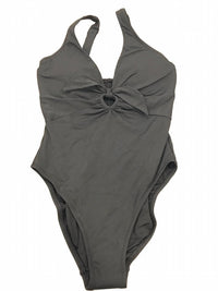 Robin Piccone - Ava Plunge Neck Tie-front One Piece Swimsuit