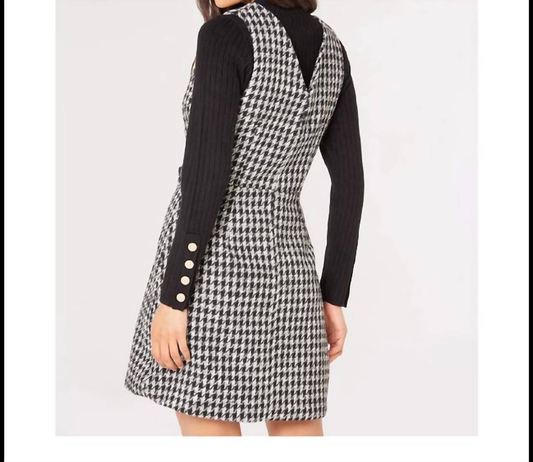 Houndstooth Mini Dress