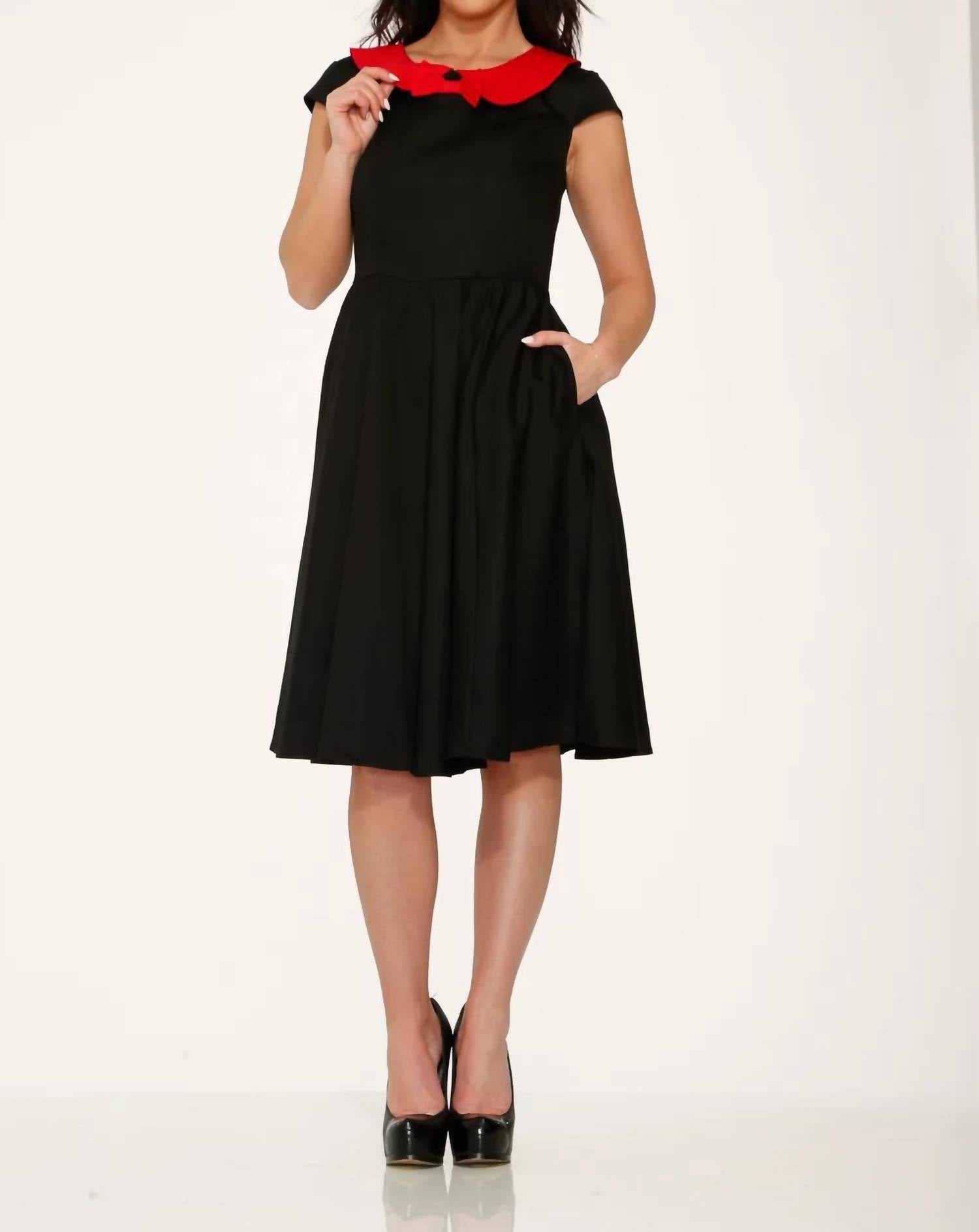 Orchid Bloom - Collar Swing Dress