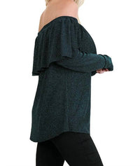 Umgee - Metallic Ruffled Tunic