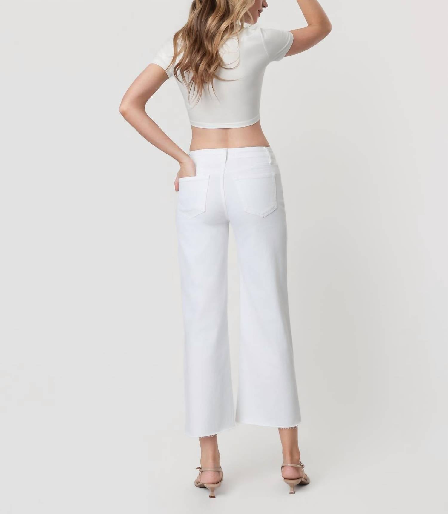 VERVET BY FLYING MONKEY Olivia Jeans in white - women's pants - alternate view