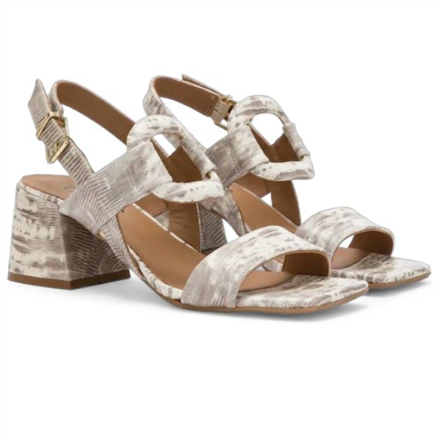 Carmens - Women's Carry Circle Calf Leather Sandal