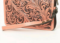 American Darling - Hand Tooled Genuine Leather Western Clutch