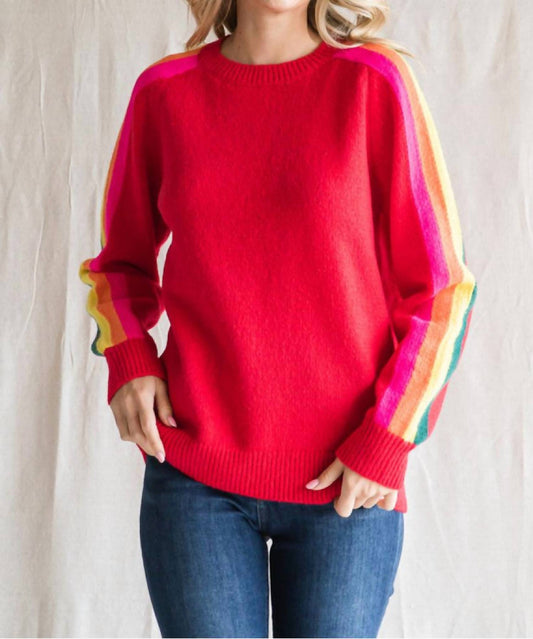 Jodifl - Time to Ride Striped Sleeve Sweater