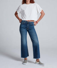 Askk Ny - Vintage-inspired Crop Wide Leg Jeans