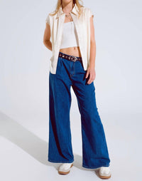 Q2 - Polo Collar Sleeveless Blouse