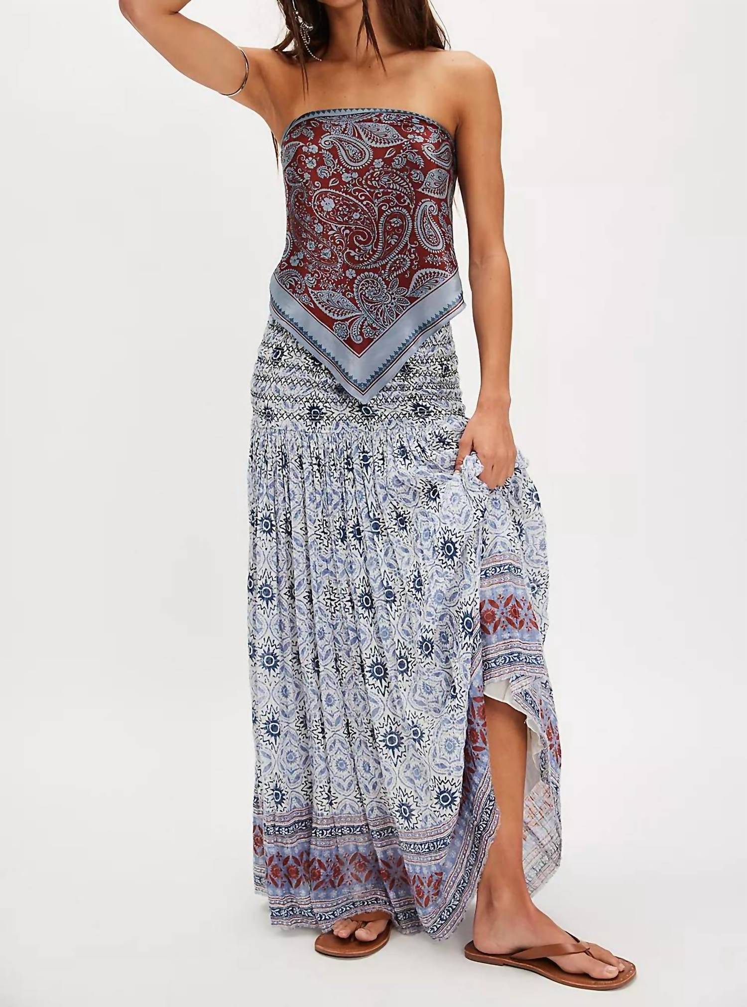 Free People - Ravenna Printed Convertible Maxi Skirt