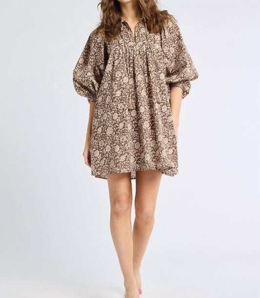 Mille - Daisy Billowy Sleeves Mini Dress