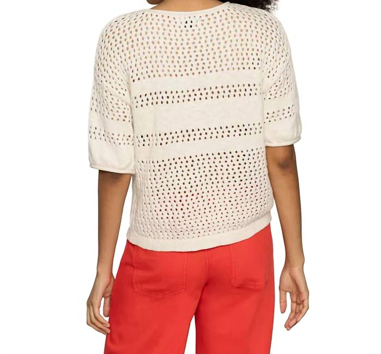 Sanctuary - Openwork Short Sleeve Tee