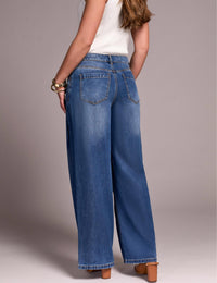 Tribal - Audrey Wide Leg Pleated Jean