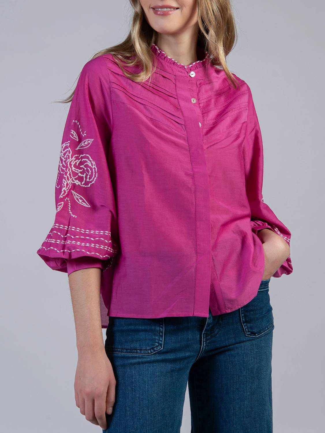 Cape Cove - Camellia Silk Cotton Blouse