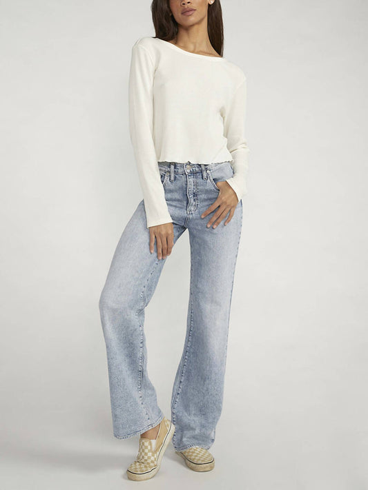 Silver Jeans Co - Highly Desirable High Rise Trouser Leg Jeans
