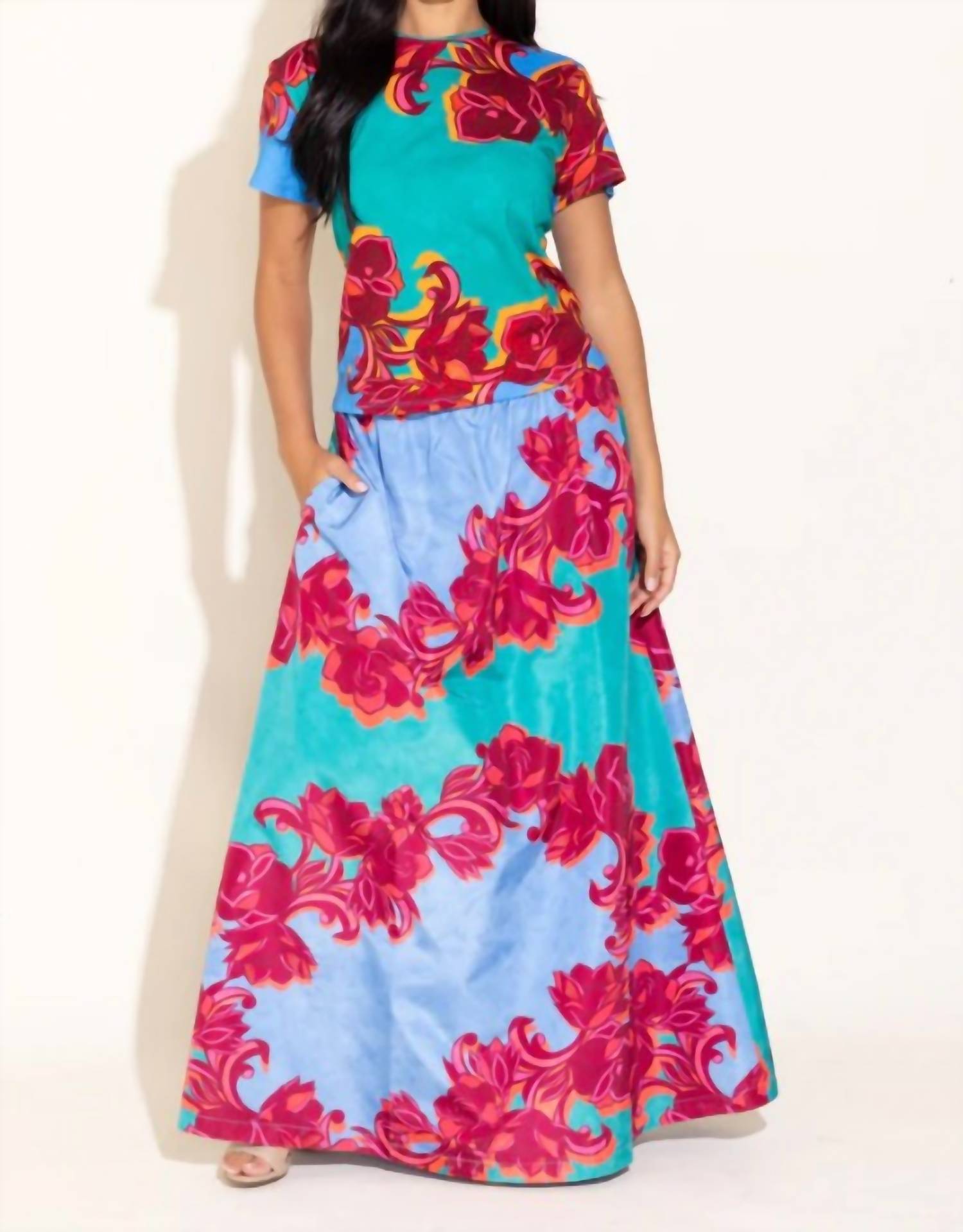 Alden Adair Daphine Skirt in catus flower - women's skirt