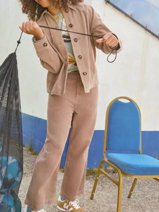 White Stuff - Tia Cord Wide Leg Crop Pants