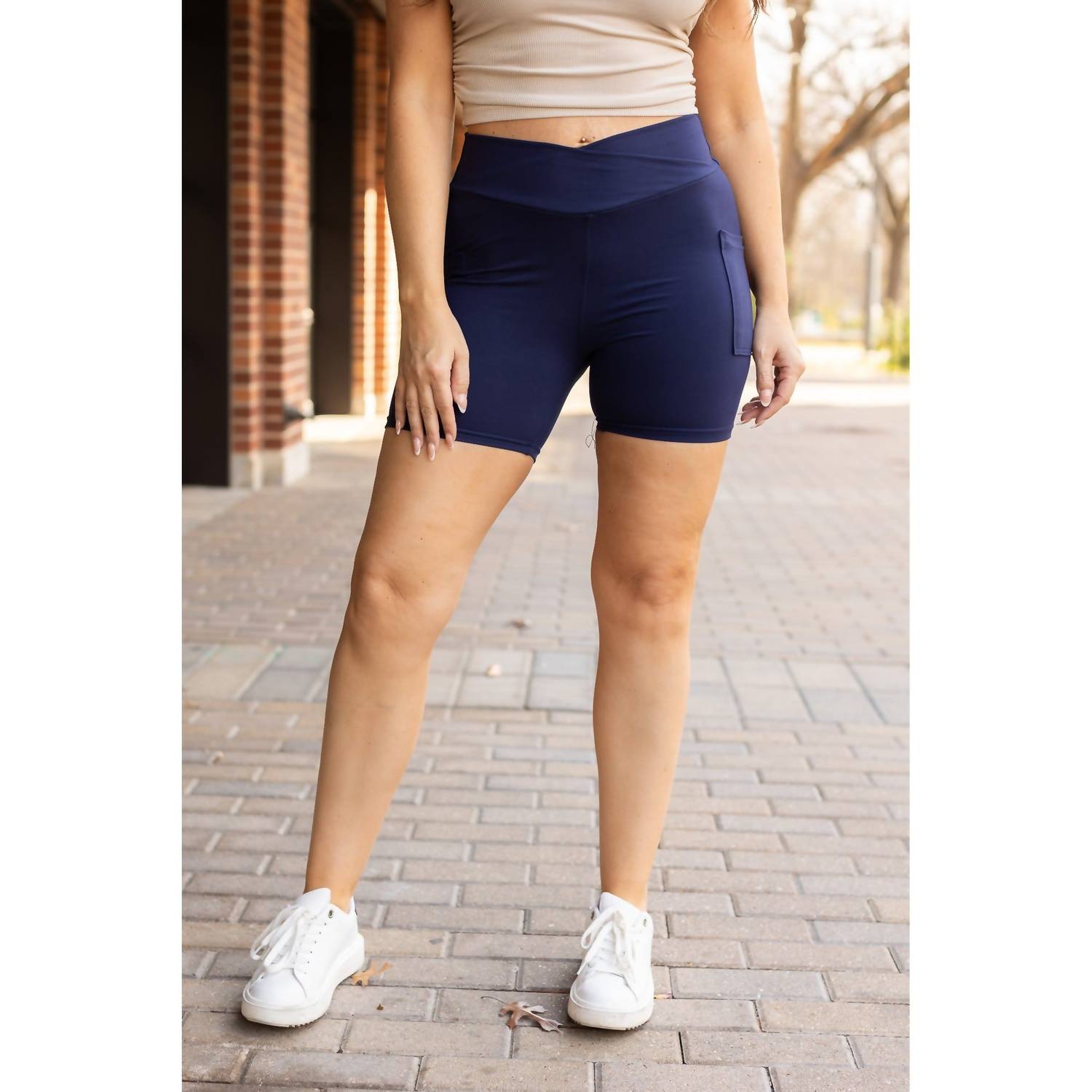 Julia Rose - Abby Crossover Biker 5" Shorts