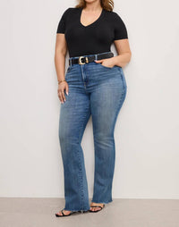 Good American - Soft Tech Good Classic Bootcut Jeans