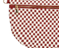 Babs+Birdie - Women's Fiona Checkered Woven Bum Bag