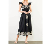 Thml - Shleby Embroidered Midi Dress