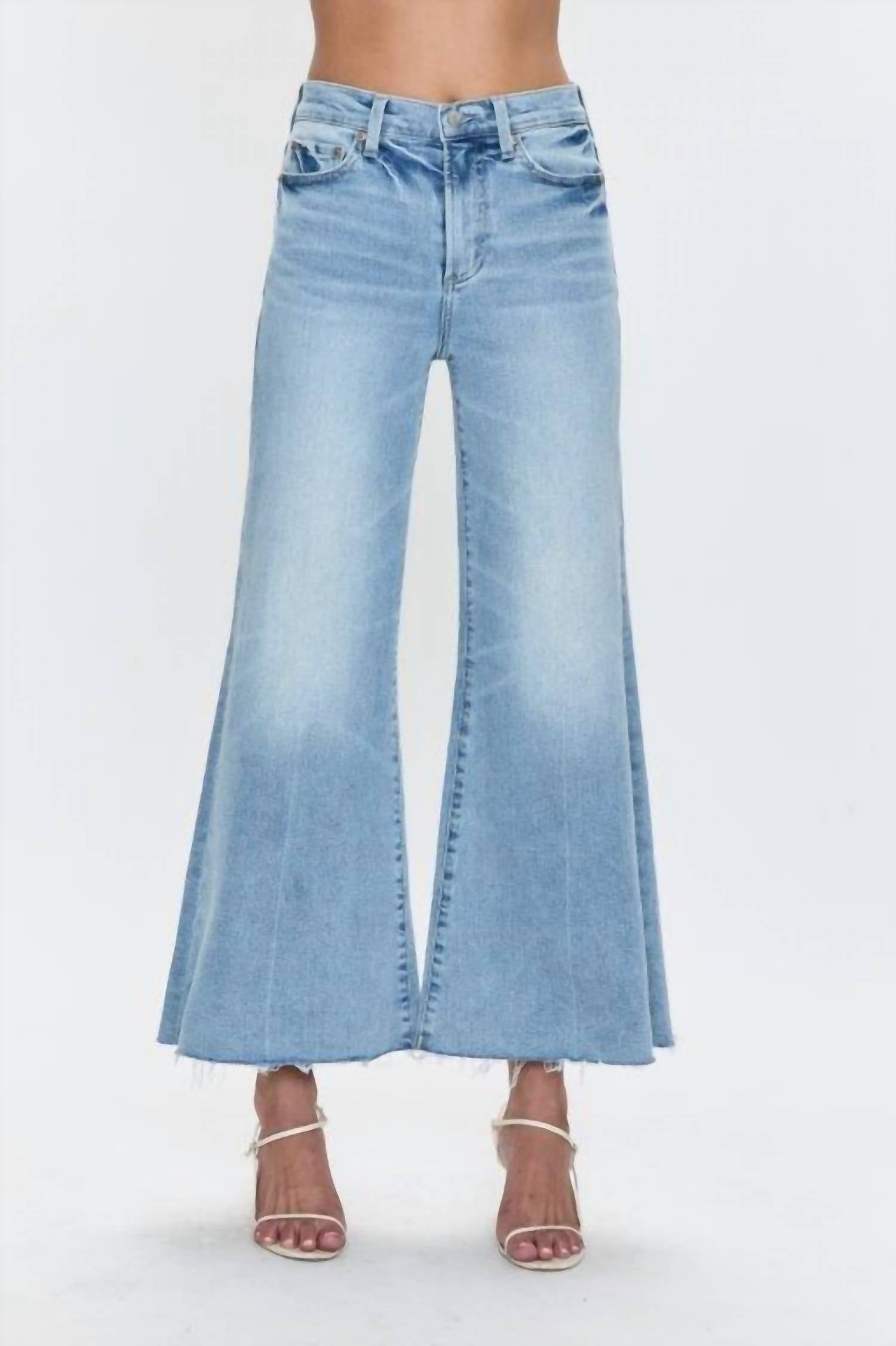 Pistola - Izzy Mid Rise Wide Leg Crop Jeans