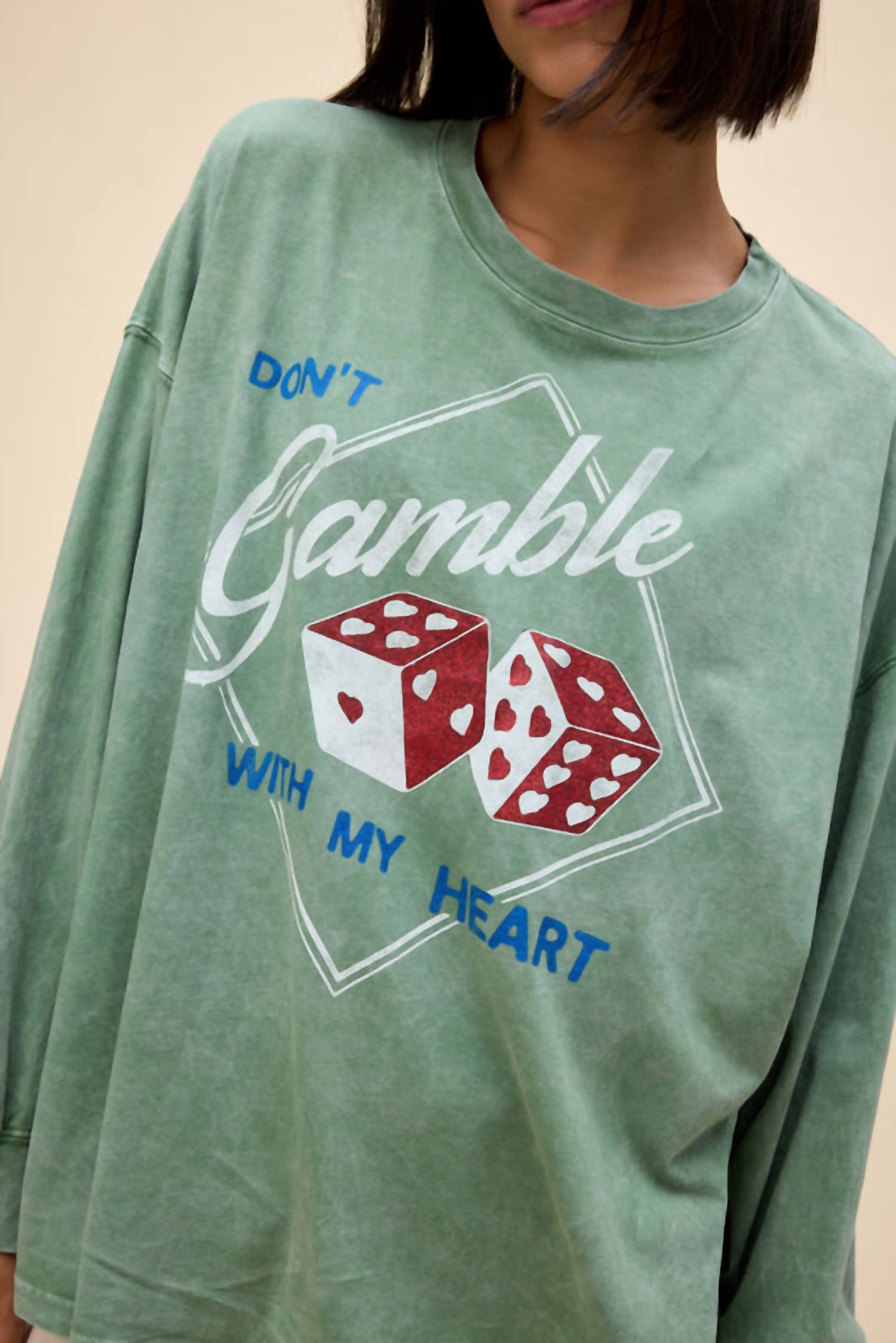 Daydreamer - Don't Gamble With My Heart Long Sleeve Sweater