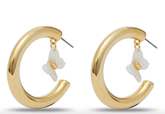Lele Sadoughi - Women's Papillon Hoop Earrings