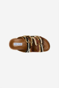 STEVE MADDEN Women's Klare Platform Sandals in brown multi - women's sandal - alternate view