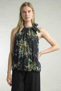 Tempo Paris - Print Neck Tie Top